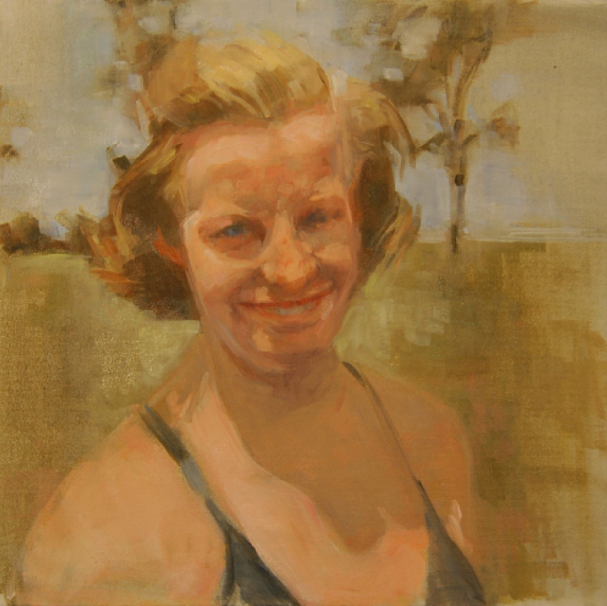 1950 - oil on canvas       12"H x 12"W
