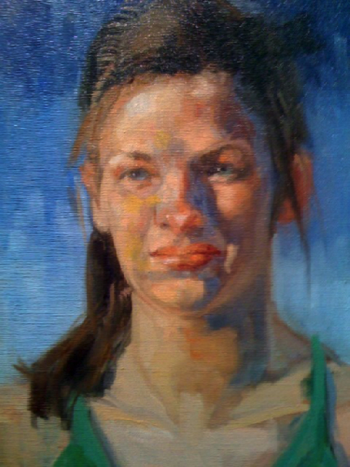 Emily - oil on canvas        16"H x 12"W
