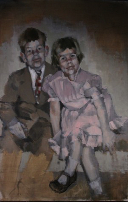 Eric and Susie - oil on canvas
36&rdquo;H x 24&rdquo;W
