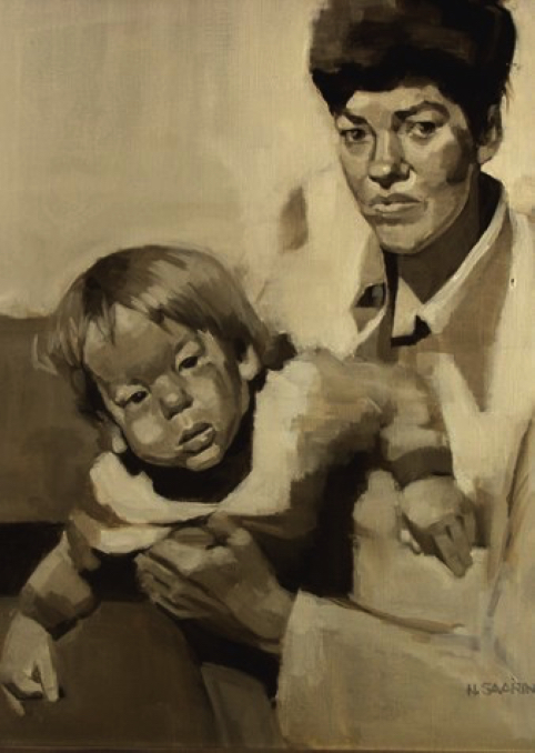 1955 - oil on canvas 
24"H x 18"W
